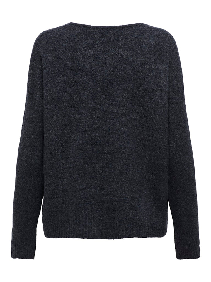 Jdyelanora L/s V-neck Pullo. Knt Noos - Zwart