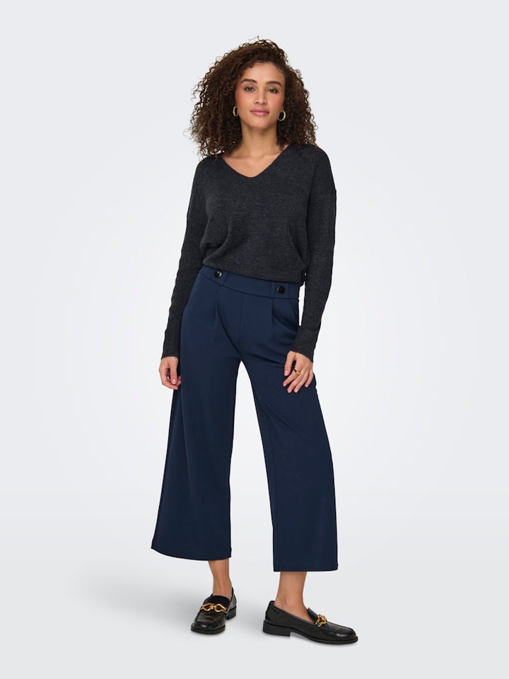 Jdyelanora L/s V-neck Pullo. Knt Noos - Zwart