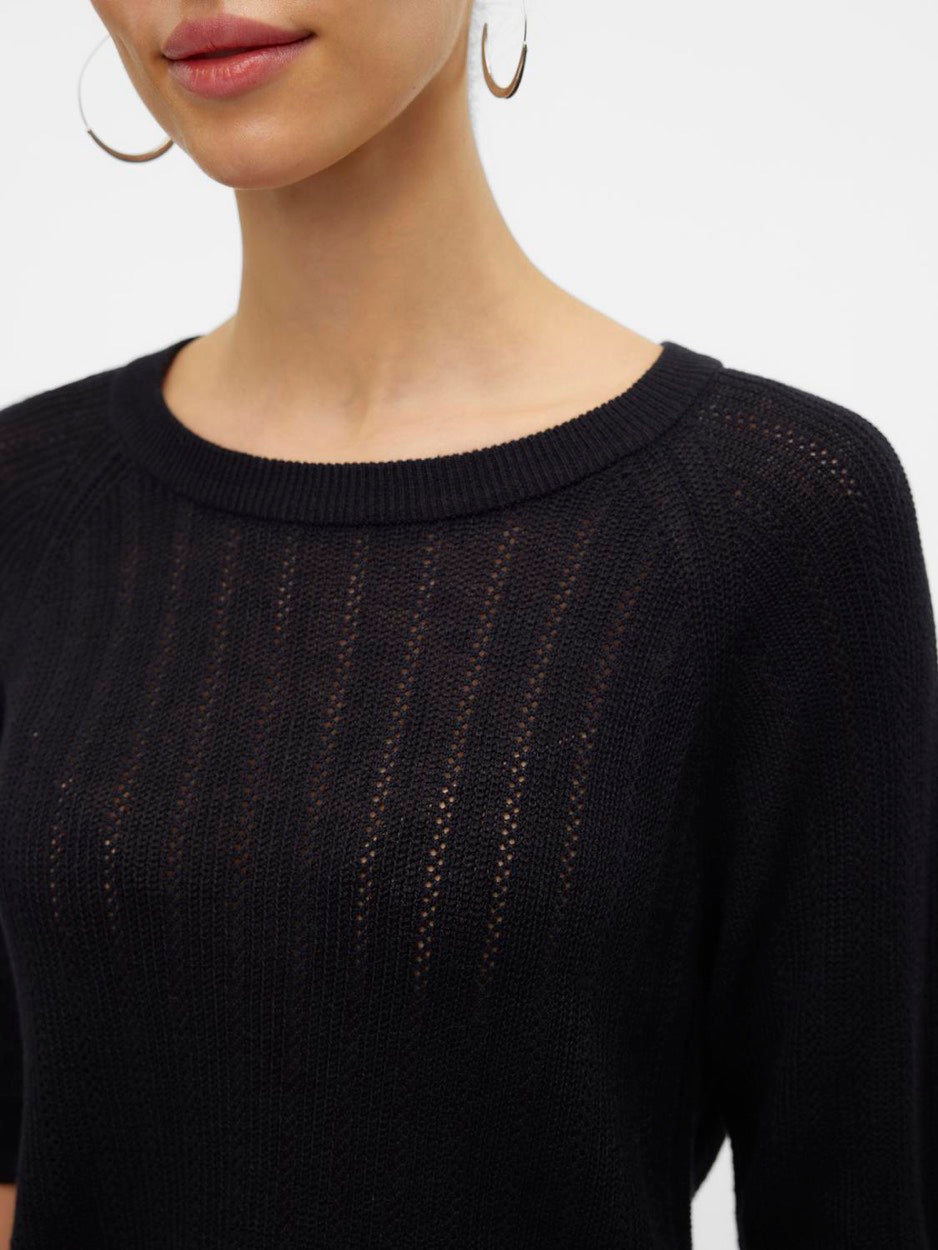 Vmnewlexsun Stitch 2/4 O Neck - Zwart