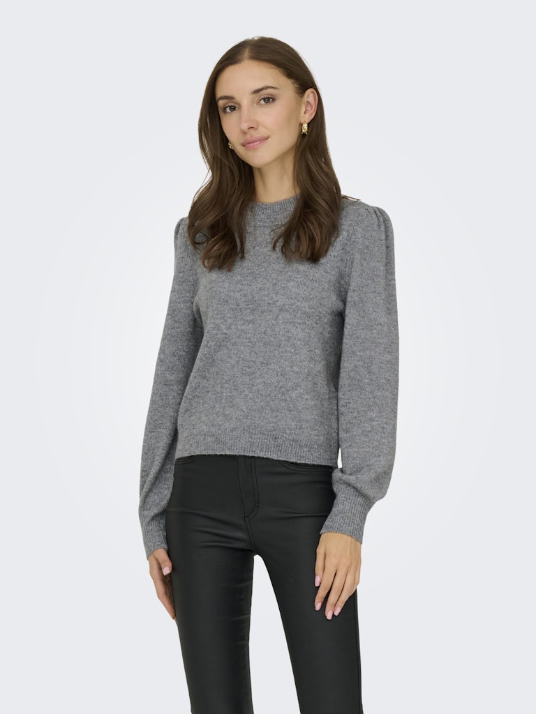 Jdyrue Life L/s Pullover Knt Noos - Grijs Melee