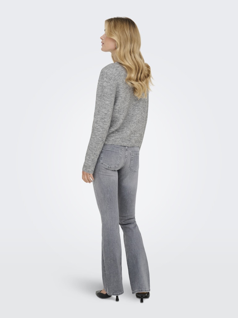 Jdyalva Life L/s Embellish Pullover Knt - Grijs Melee