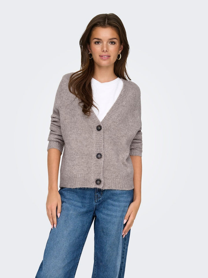 Onlzoey L/s Regular Cardigan Knt No - Zand