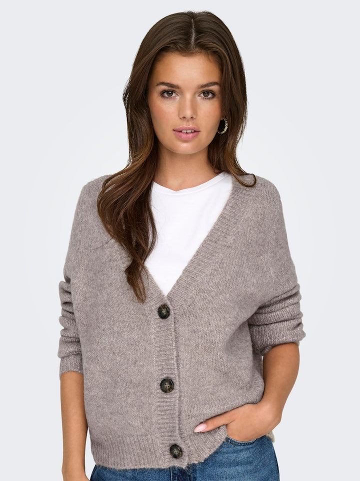 Onlzoey L/s Regular Cardigan Knt No - Zand