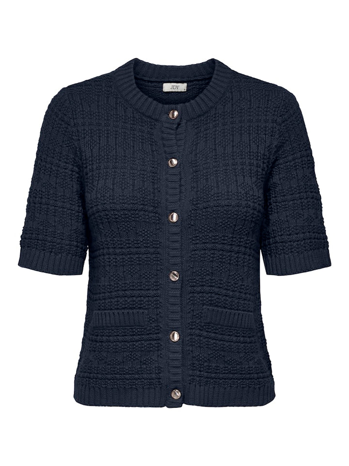 Jdytikka S/s O-neck Cardigan Knt - Lichtblauw