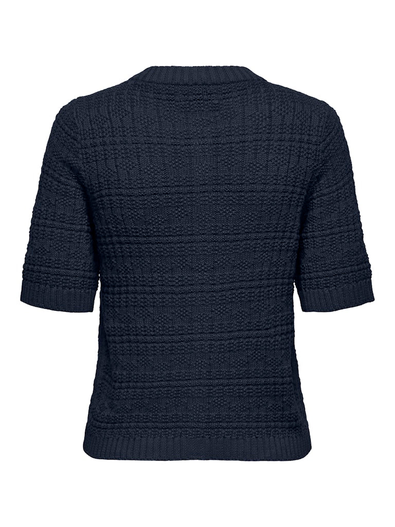 Jdytikka S/s O-neck Cardigan Knt - Lichtblauw