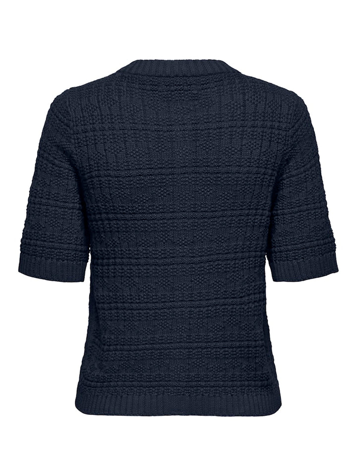 Jdytikka S/s O-neck Cardigan Knt - Lichtblauw