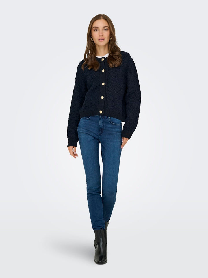 Jdyjonna Life L/s Cardigan Knt - Navy