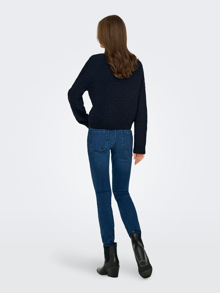 Jdyjonna Life L/s Cardigan Knt - Navy