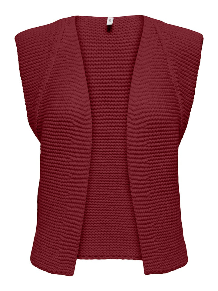 Onlloui Vest Ex Knt - Wijnrood