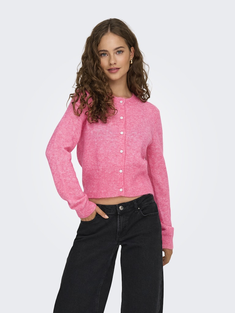 Onlhavanna Ls Button Cardigan Knt - Roze