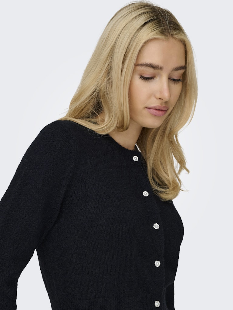 Onlhavanna Ls Button Cardigan Knt - Zwart