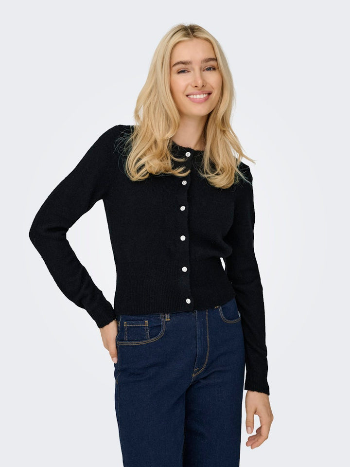 Onlhavanna Ls Button Cardigan Knt - Zwart