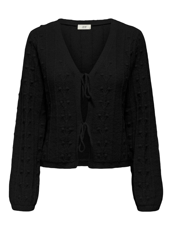 Jdysigrid Life L/s Tie Cardigan Knt - Zwart