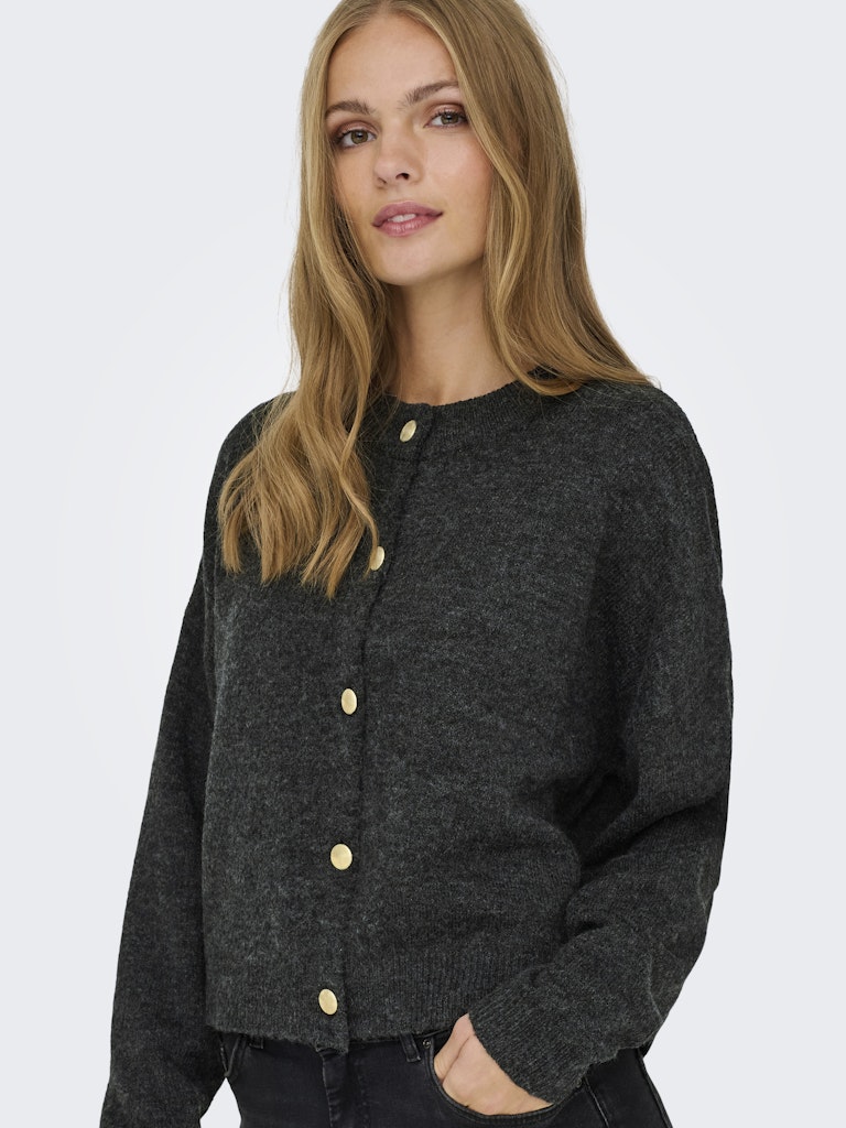 Jdydebbie L/s O-neck Cardigan Knt - Grijs Melee