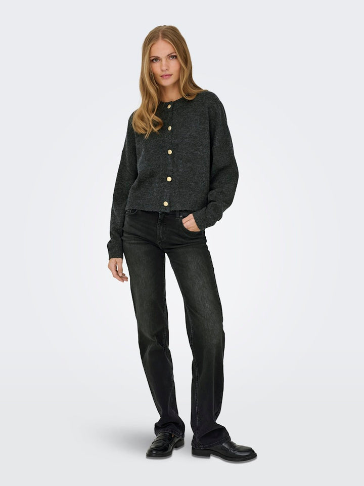 Jdydebbie L/s O-neck Cardigan Knt - Grijs Melee