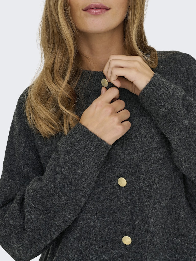 Jdydebbie L/s O-neck Cardigan Knt - Grijs Melee