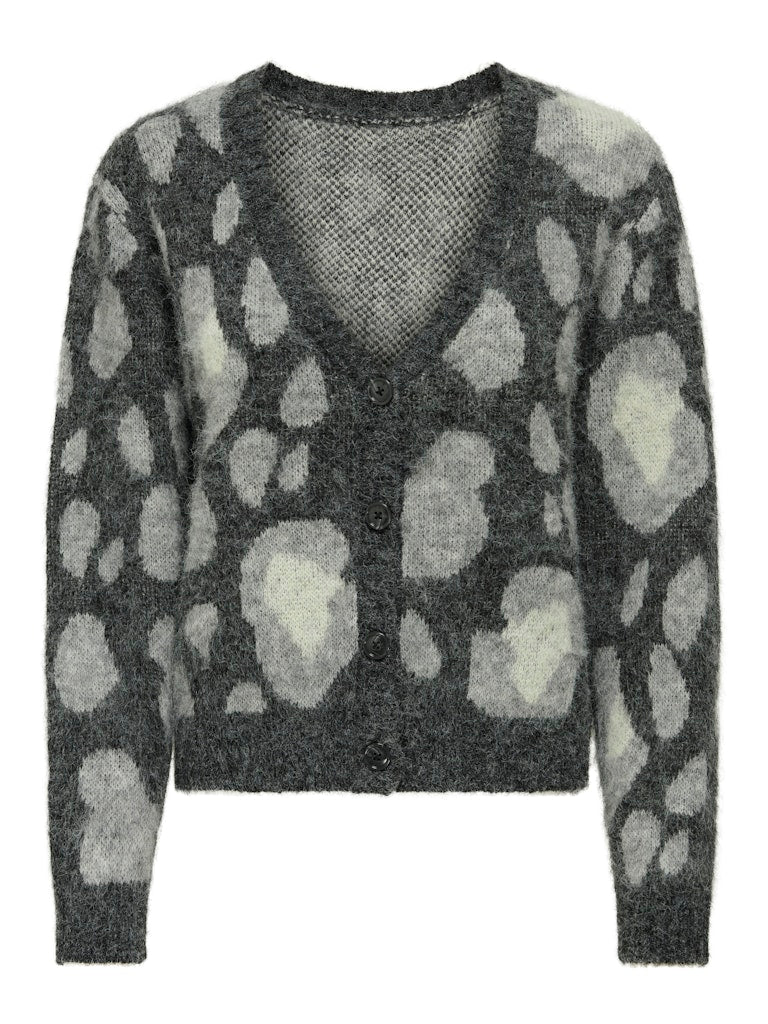 Onledelie Life Ls Jq Cardi V-neck Knt - Grijs Dessin