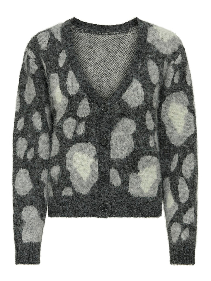 Onledelie Life Ls Jq Cardi V-neck Knt - Grijs Dessin