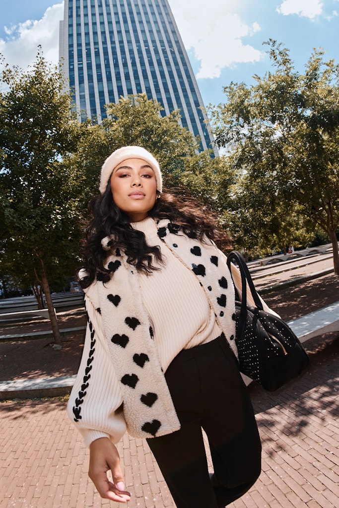 Gilet Beatrice - Ecru Dessin