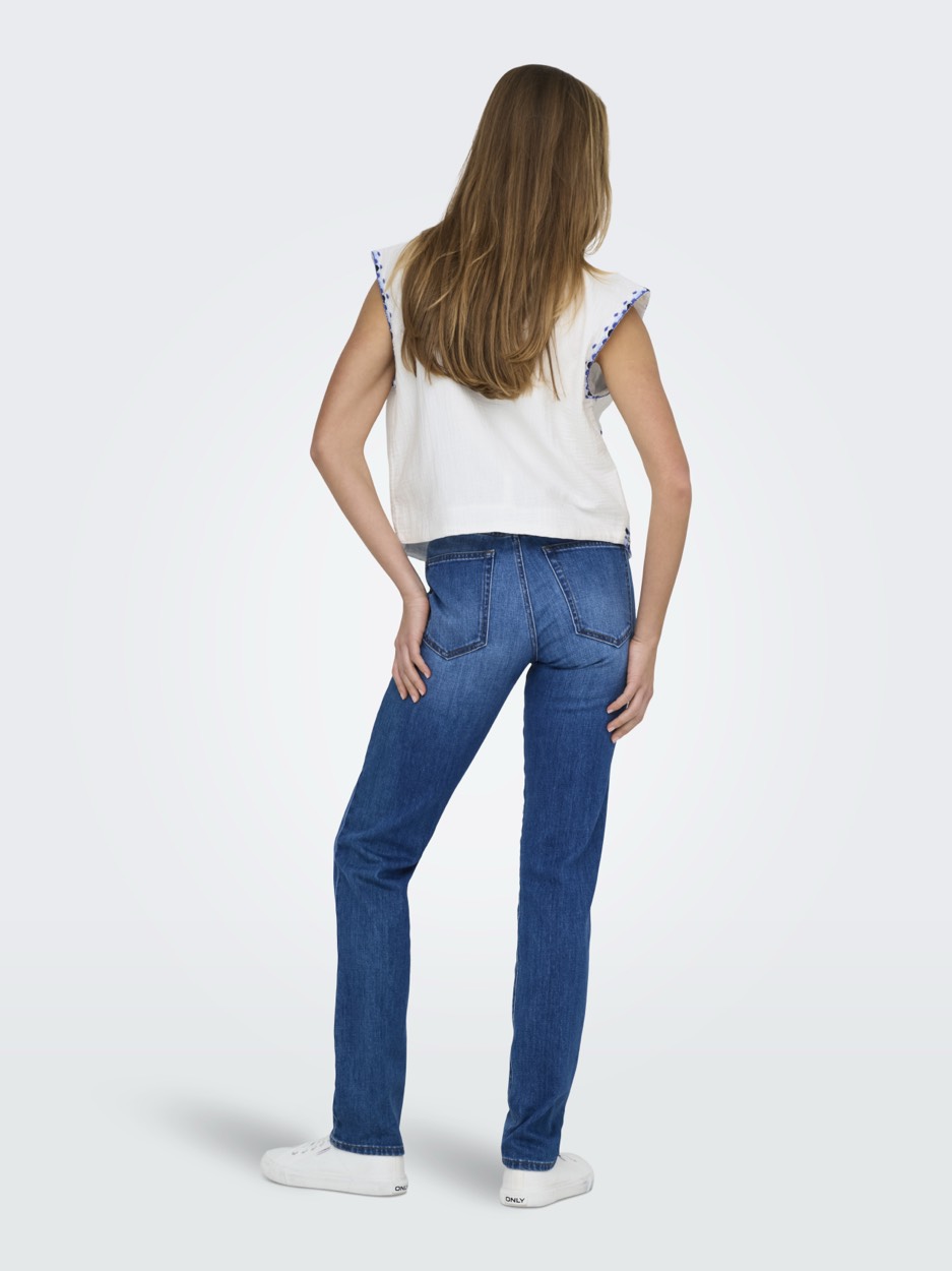 Onlthyra Life Sl Emb Vest Wvn Cs - Wit Dessin