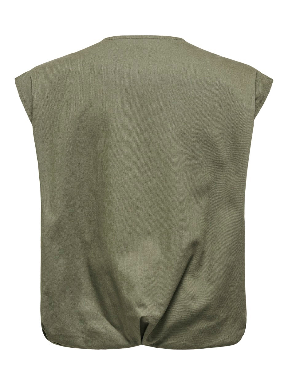 Onlstine Waistcoat - Army