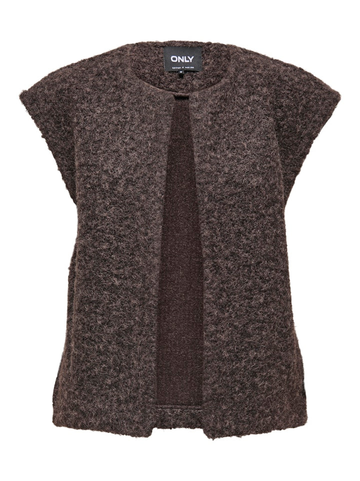 Onlmila Life Waistcoat Cs Otw - Bruin