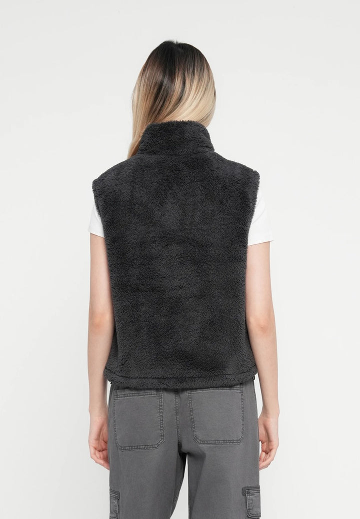 Onlbari Life Teddy Waistcoat Bf Otw - Zwart