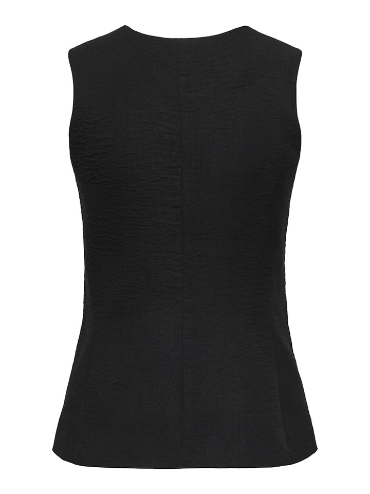 Jdyriver S/l Waistcoat Wvn Tlr - Zwart