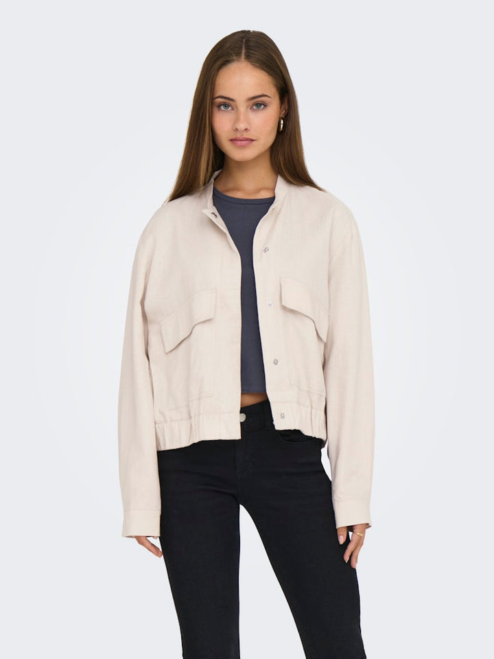 Jdykari Linen Mix Short Jacket - Zand