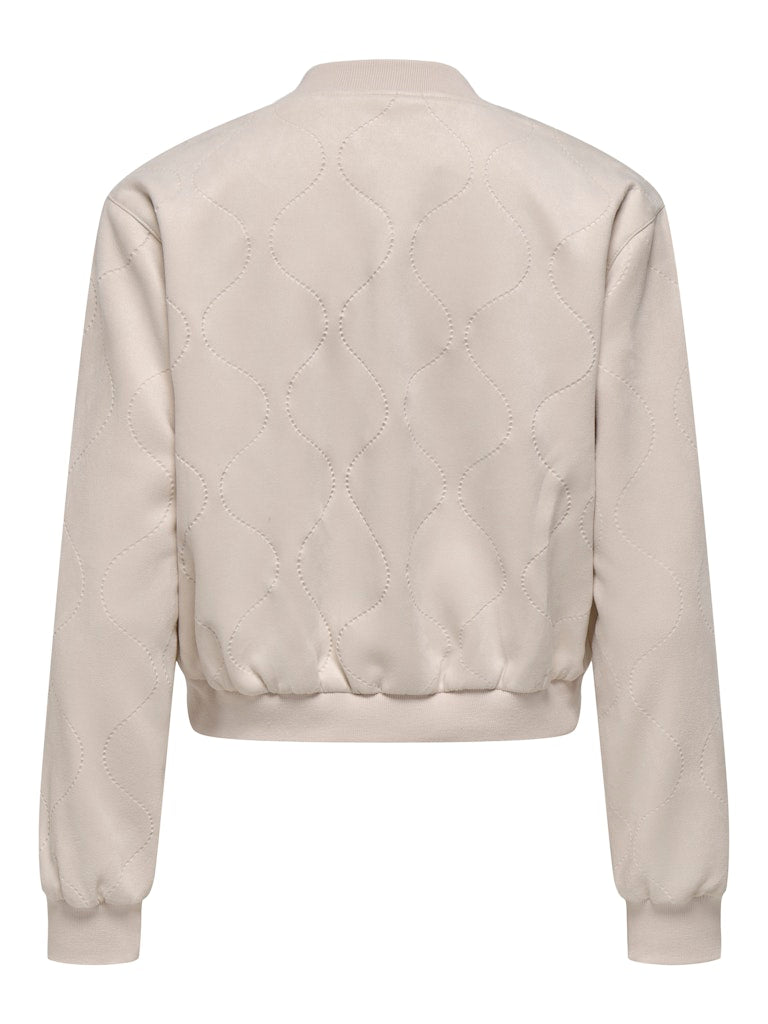Onldawny Life Faux Suede Bomber Cc Pnt - Beige