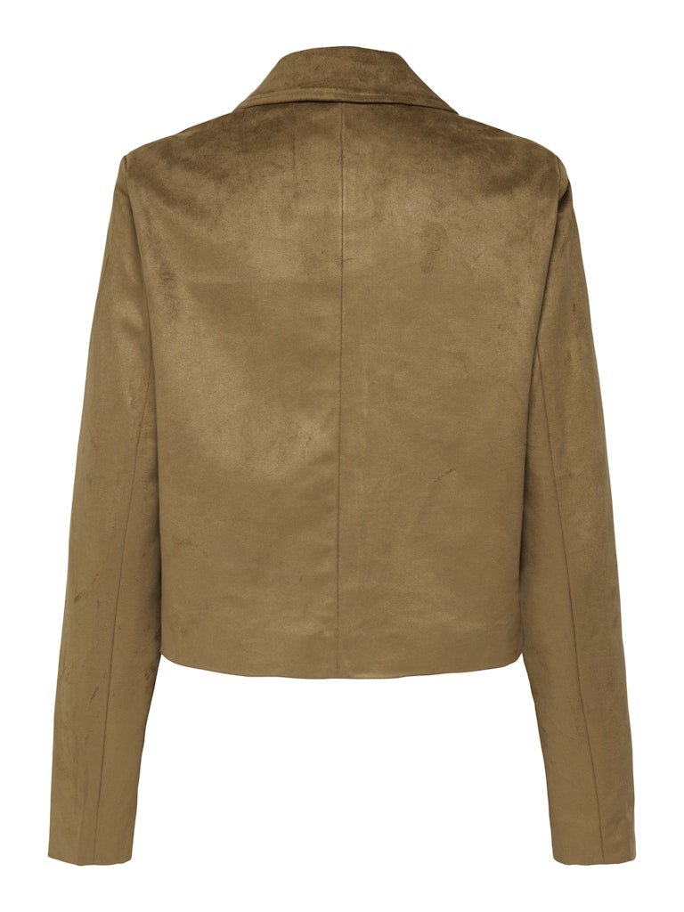 Onltulip Life Faux Suede Jacket Otw - Cognac