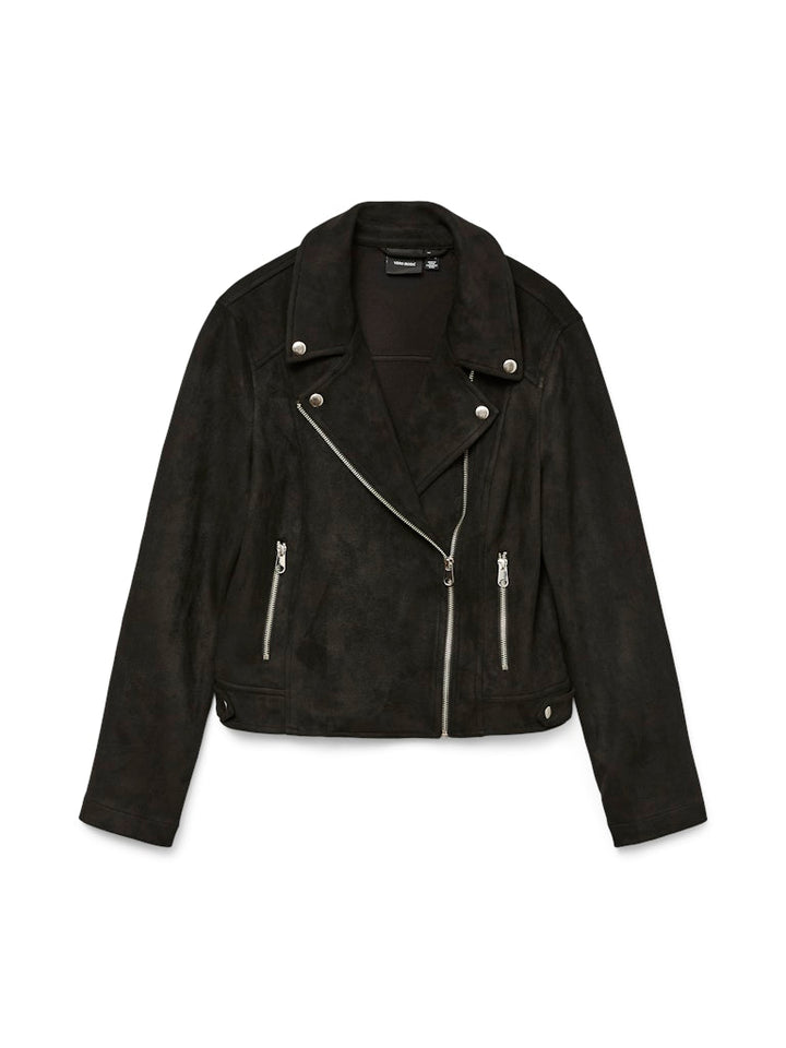Vmjose Ss24 Short Faux Suede Jacket - Zwart