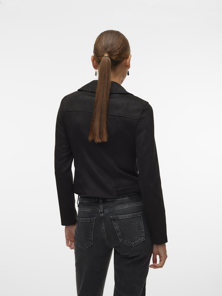 Vmjose Ss24 Short Faux Suede Jacket - Zwart