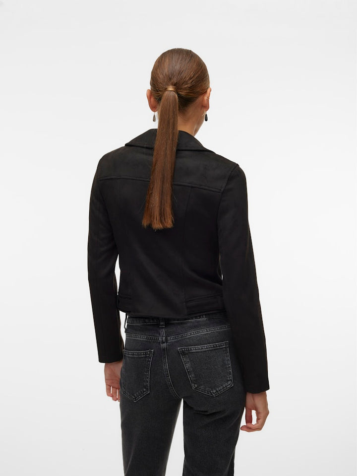 Vmjose Ss24 Short Faux Suede Jacket - Zwart