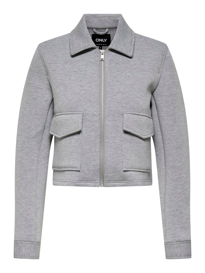 Onljudith Life Scuba Short Jacket Cc Otw - Grijs Melee
