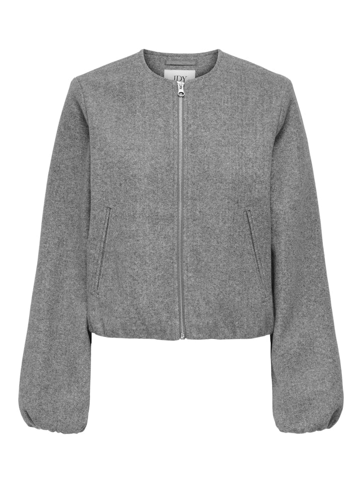 Jdyofir Balloon Short Jacket Otw Yfm - Grijs Melee