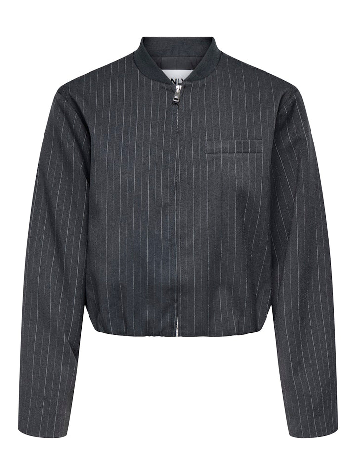 Onlaggie Life L/s Pinstripe Bomber Tlr - Grijs Dessin
