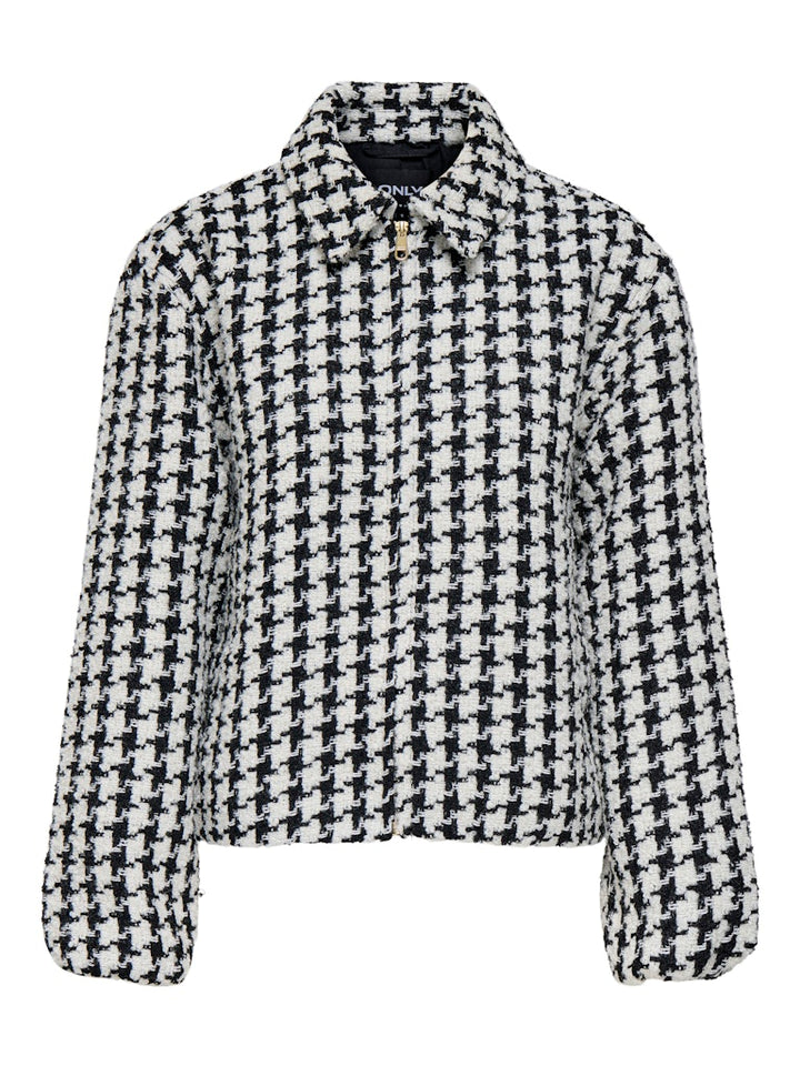 Onlflorance Boucle Zip Jacket Otw - Zwart Dessin