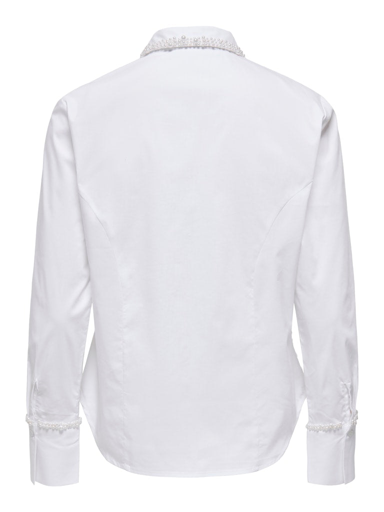 Onlbecs Pearl Fitted Shirt Wvn - Wit
