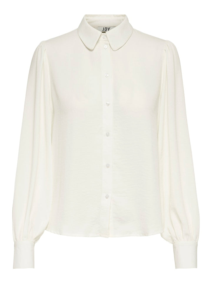 Jdydivya Life L/s Puff Shirt Wvn Dia - Off-white