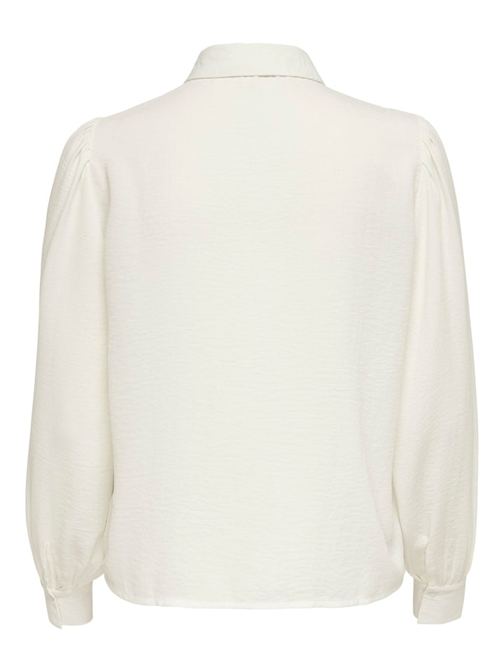 Jdydivya Life L/s Puff Shirt Wvn Dia - Off-white