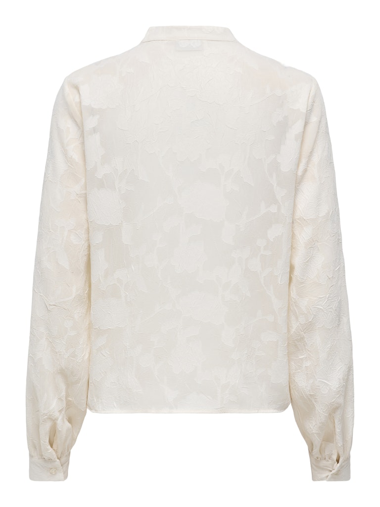 Jdygrace L/s V-neck Shirt Wvn - Ecru