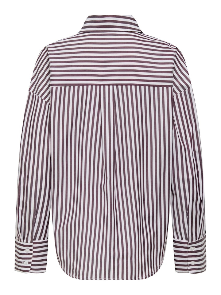 Jdyvesper L/s Loose Shirt Wvn Noos - Wit Dessin