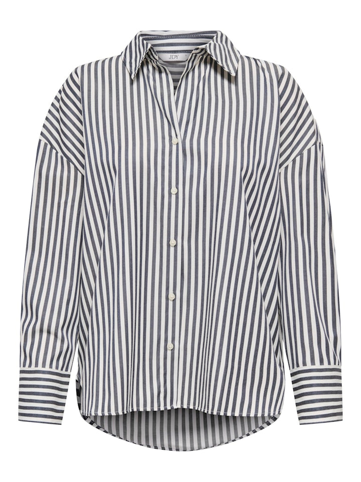 Jdyvesper L/s Loose Shirt Wvn Noos - Wit Dessin
