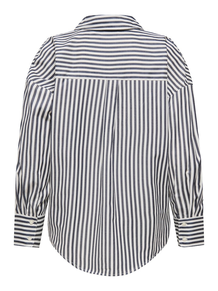 Jdyvesper L/s Loose Shirt Wvn Noos - Wit Dessin