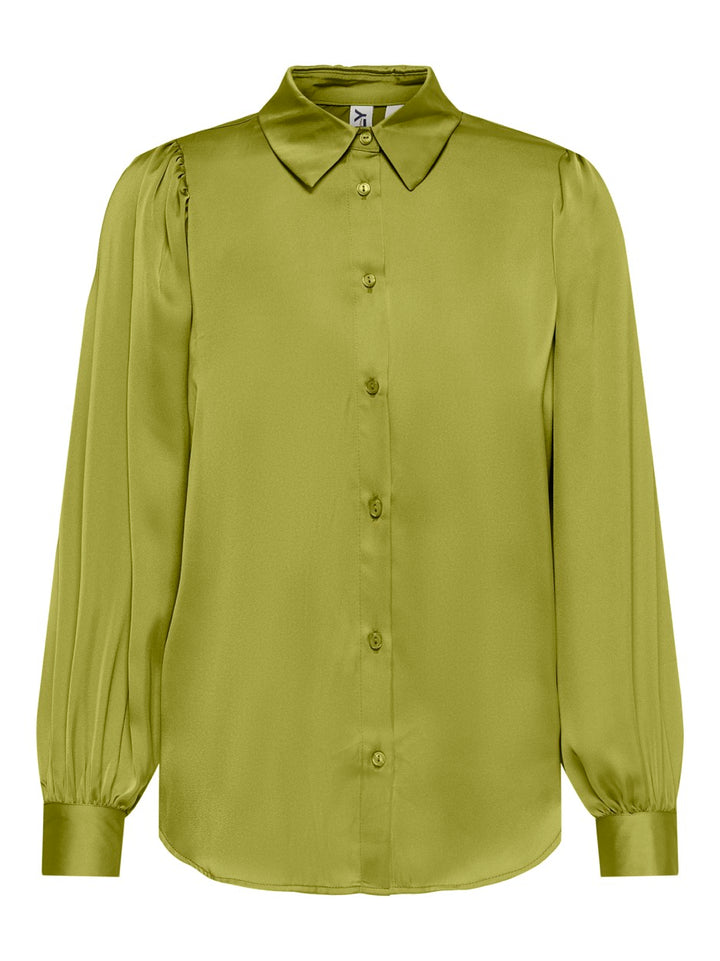 Onlzora Ls Puff Shirt Noos  Wvn - Lime