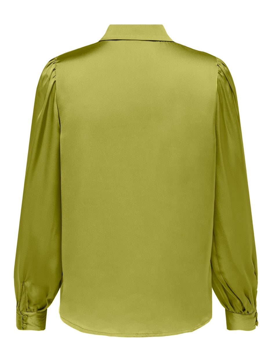 Onlzora Ls Puff Shirt Noos  Wvn - Lime