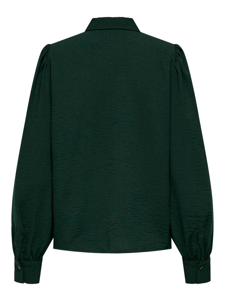 Jdydivya L/s Shirt Wvn Dia - Donkergroen