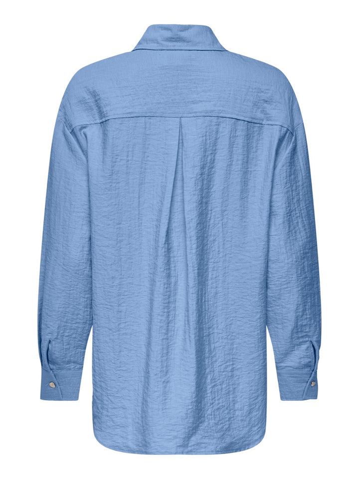 Onltania Life Ls Shirt Wvn - Lichtblauw