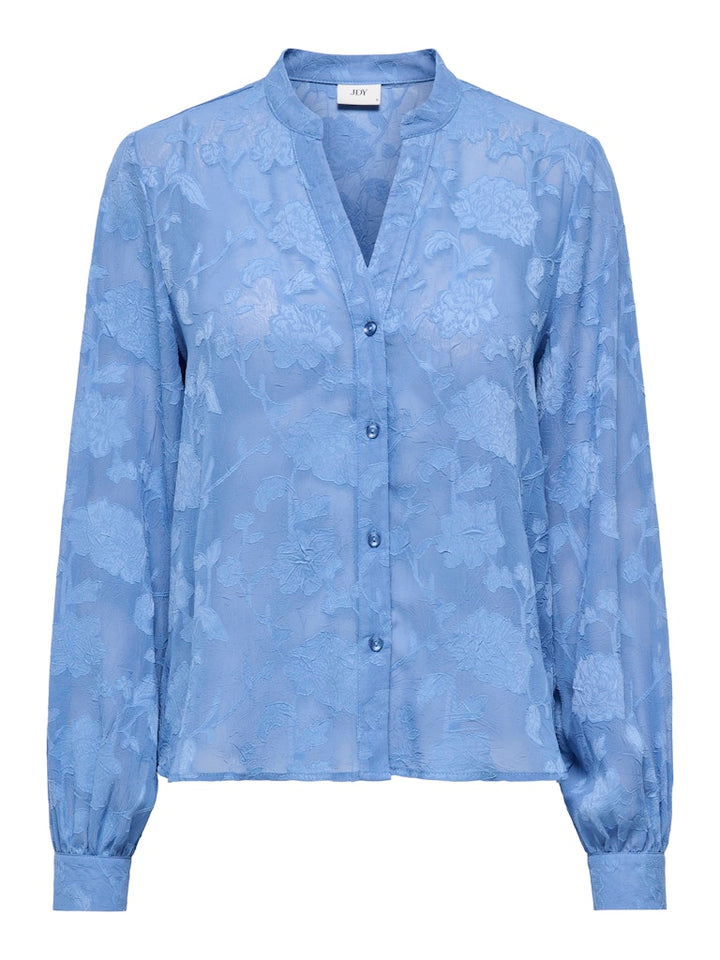 Jdygrace L/s V-neck Shirt Wvn - Lichtblauw